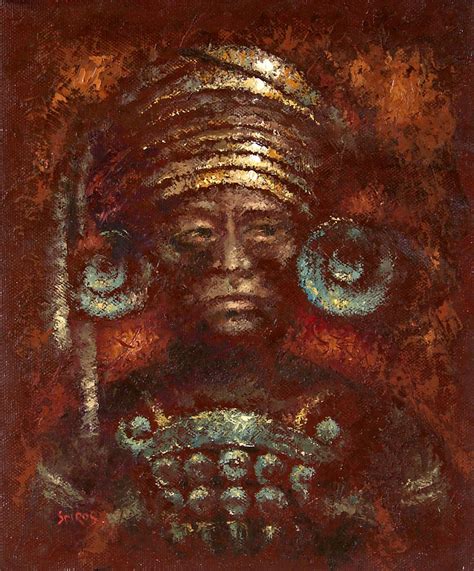 King Of Maya Painting By Dmitry Spiros