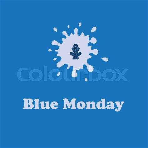 Day Blue Monday Stock Vector Colourbox