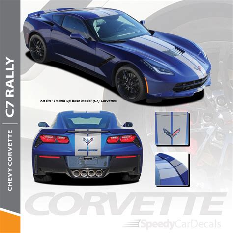 Chevy Corvette Racing Stripes 2014 2016 2017 2018