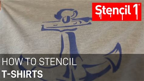 How To Stencil T Shirts Youtube