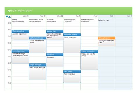 Weekly Task Schedule Free Weekly Task Schedule Templates