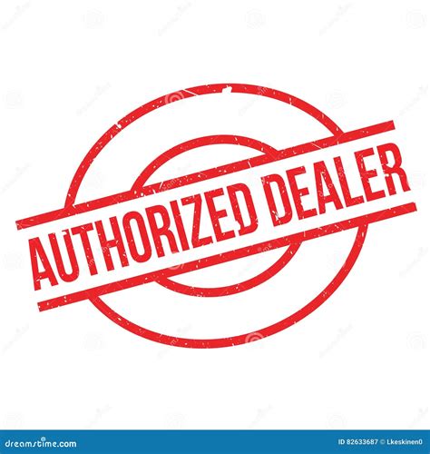 Authorized Dealer Rubber Stamp Stock Vector Illustration Of Grunge