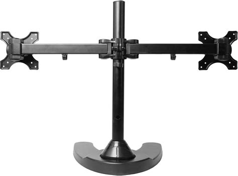 Dual Lcd Monitor Stand Free Standing W Weighted Mount Up To 24