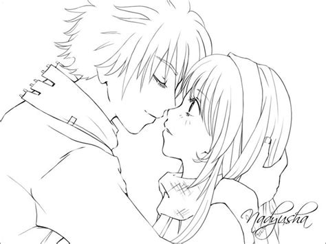 Best Anime Couple Coloring Pages Projects To Try Pinterest