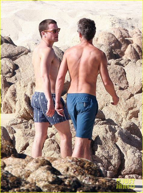 Matt Bomer Shirtless Sexy Cabo Vacation With Simon Halls Photo