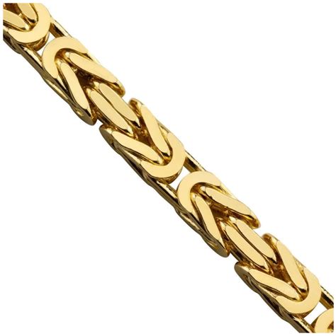 18k Solid Gold Byzantine Chain 35 Mm The W Brothers