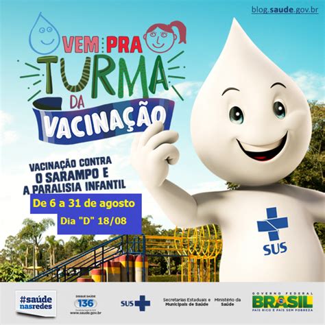 Consultar o calendário de vacinação. Iniciada a Campanha de Vacinação contra poliomielite e o sarampo - Tio Hugo - Prefeitura Municipal