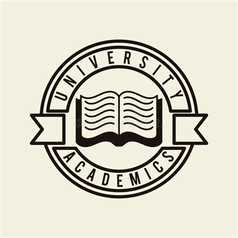 Academics Logo Element Vector Illustration Decorative Design Stock