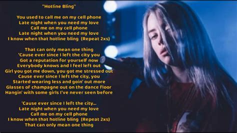 Billie Eilish Hotline Bling Cover Lyrics Acordes Chordify