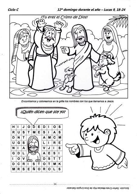 Las técnicas grupales son un gran apoyo para el anuncio del evangelio y son instrumentos para lograr los objetivos del grupo. Recursos Catequesis: 12º Domingo Tiempo Ordinario Ciclo C ...