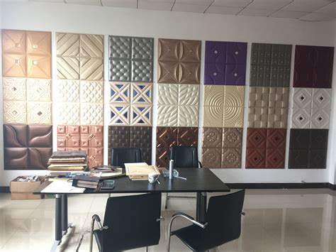 Pu Leather Wall Panel Showroom Located In Haining Xianke New Material