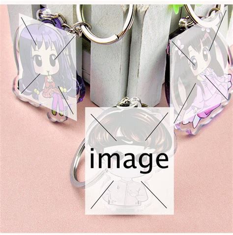 Custom Image Keychain Cute Anime Keychain Etsy