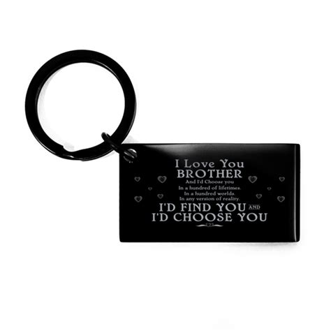 brother inspirational keychain t i love you brother and etsy