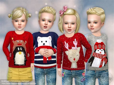 Knitted Christmas Jumper By Lillka At Tsr Sims 4 Updates