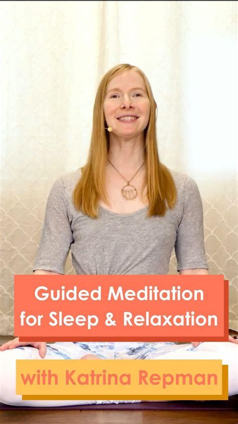 Guided Meditation For Sleep And Relaxation Natural Wellness And Sleep Aid With Katrina Repman