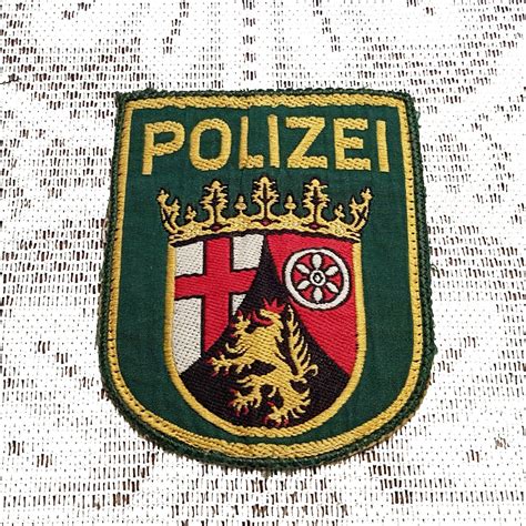 Germany Rheinland Pfalz Polizei Police Patch Applique Crest Etsy