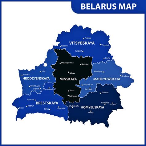 Belarus Map Of Regions And Provinces