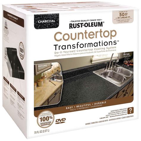 Rust Oleum Transformations 70 Oz Charcoal Large Countertop Kit 258285