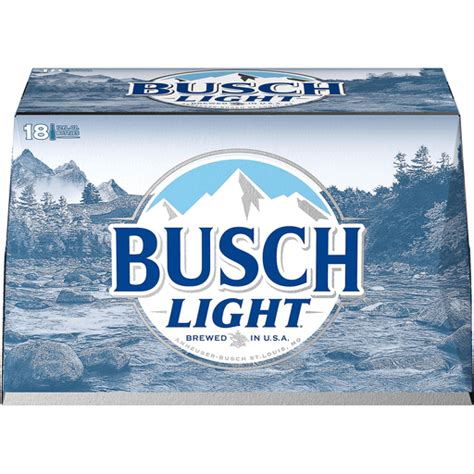 Busch Light Beer 18 Pack Beer 12 Fl Oz Bottles 41 Abv Shop