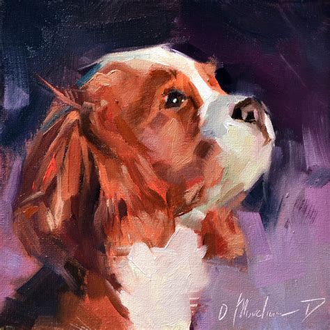Dog Oil Portrait Dy Artist Oleksii Movchun Pet Doglover Dogportrait