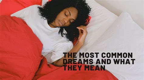 The Most Common Dreams And What They Mean Od9jastyles