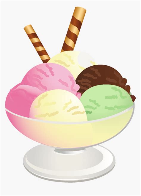 Ice Cream Sundae Clipart Cliparts Transparent Background Ice Cream
