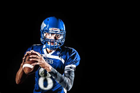 Football Player In Action Portrait Image Free Stock Photo Public