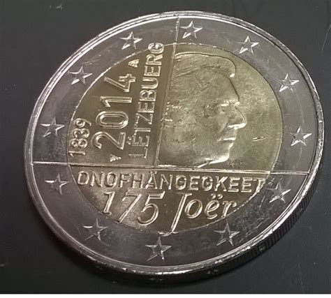 2 Euro Luxemburg 2014 175 Jahre Unabhängigkeit 2 Euro 2014 2 Euro