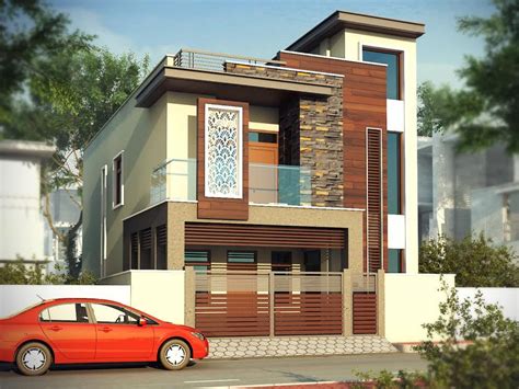 Indian house design and plan. Pin by Arch Point on Residence Exterior | Duplex house ...