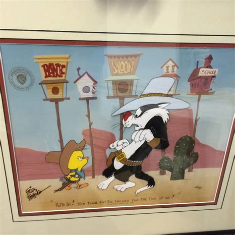 Warner Brothers Vintage Cel Showdown Bugs Bunny Signed Friz 60 Off