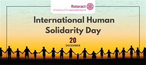 International Human Solidarity Day Official Blog Of Rotaract Club Of