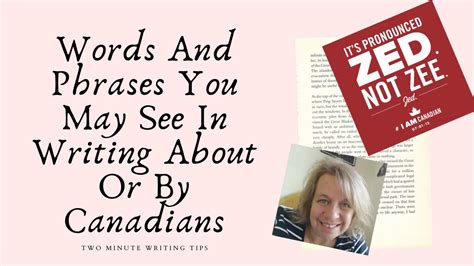 Words And Phrases You May See In Canadian Books Youtube
