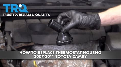 How To Replace Thermostat Housing 2007 2011 Toyota Camry Youtube