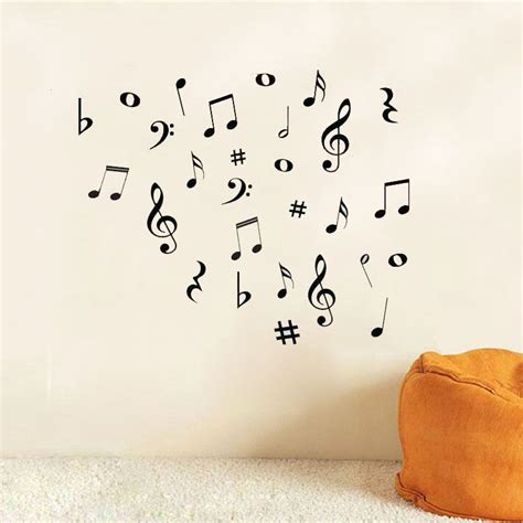 Diy Musical Notes Variety Pack Wall Stickers Vinyl Decoration Decal Art