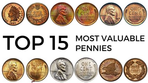 Top 15 Most Valuable Pennies Youtube