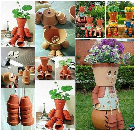 Diy Clay Pot Garden Craft Projects Picture Instructions
