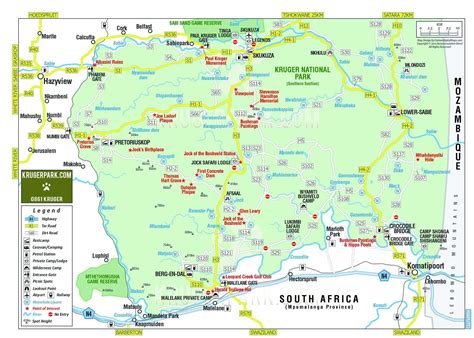Kruger National Park Map Pdf