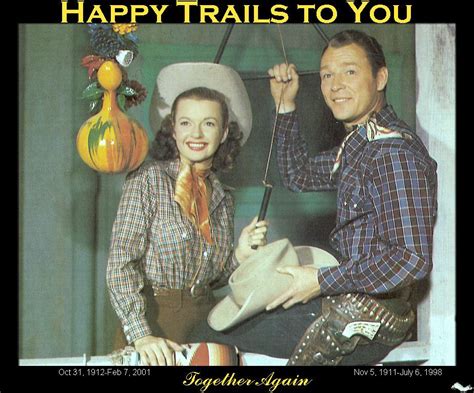 Dale Evans And Roy Rogers Happy Trails To You Famous Movie Posters Roy Rogers Vintage Art
