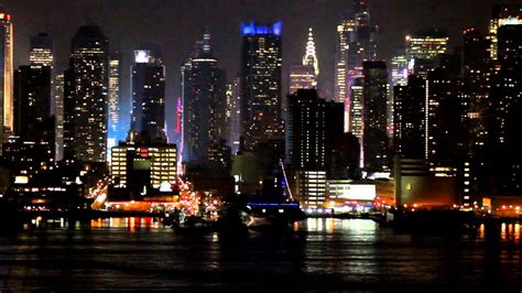 New York City In A Minute New Yorks Skyline At Night Youtube