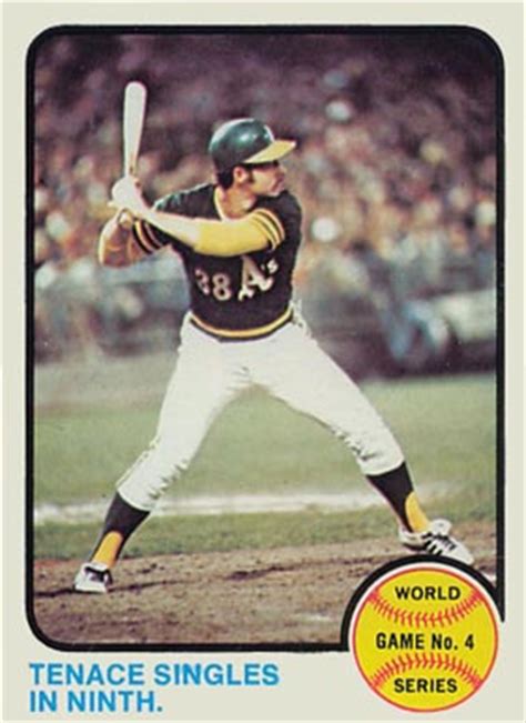 A baseball card is a type of trading card relating to baseball, usually printed on cardboard, silk, or plastic. 1973 Topps World Series Game 4 #206 Baseball Card Value Price Guide