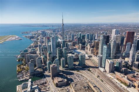 Aerial Photo Downtown Toronto Skyline