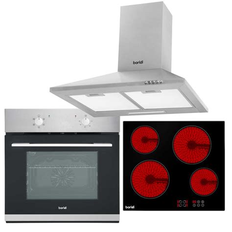 Integrated Ceramic Hob With 4 Cooking Zones Integrated Fan Assisted E