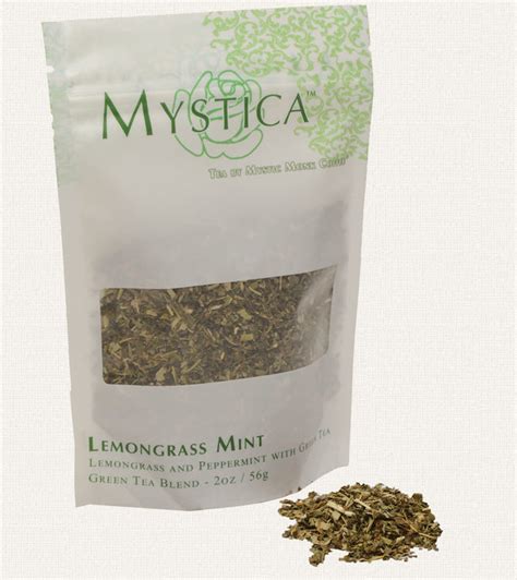 Lemongrass Mint Tea Green Tea Mystic Monk Coffee