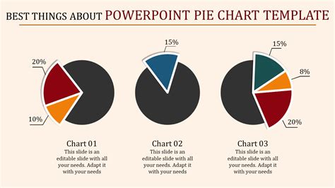 Multicolor Best Powerpoint Pie Chart Template Slides