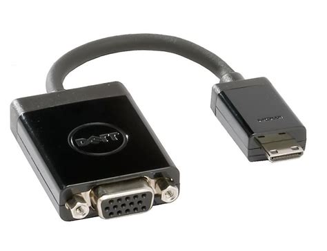 Hdmi male to vga female converter box adapter with audio cable 1080p hdtv l&6. New Dell 03334W MINI-HDMI to VGA Adapter Cable