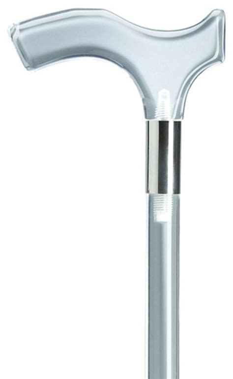 Ladies Clear Lucite Derby Handle Walking Cane Exquisite Canes