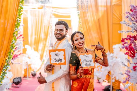 The Fusion Wedding Of A South Indian Bride And A Maharashtrian Groom