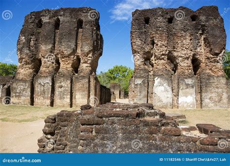 Royal Palace Ruins Polonnaruwa Sri Lanka Royalty Free Stock Image