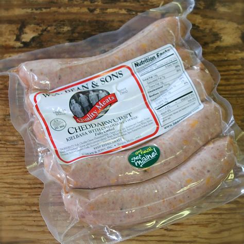 Pork Cheddarwurst Sausage Wa Bean And Sons