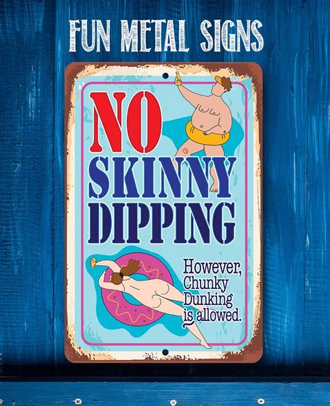 No Skinny Dipping Chunky Dunking Is Allowed 8 X Etsy
